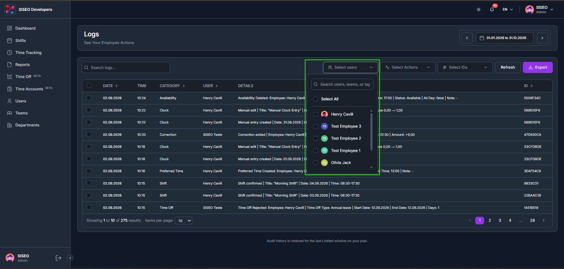 How to find a specific log entry