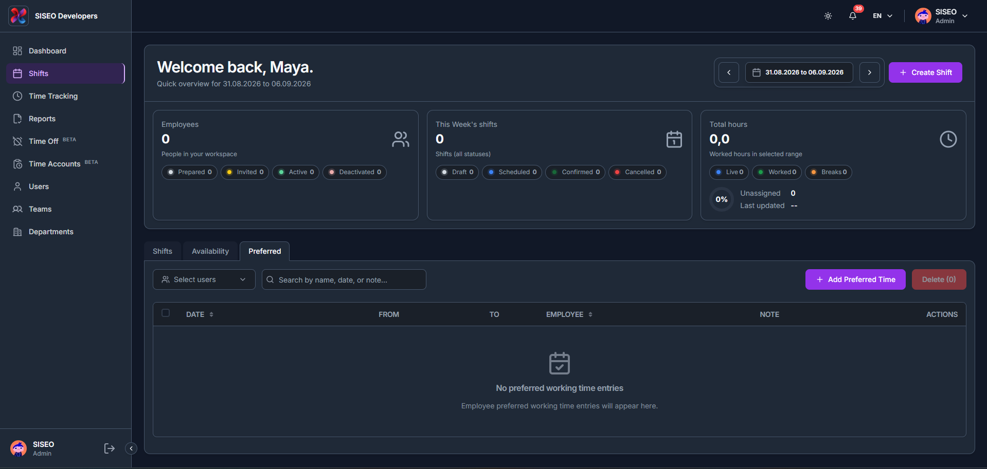 Preferred tab (BETA)