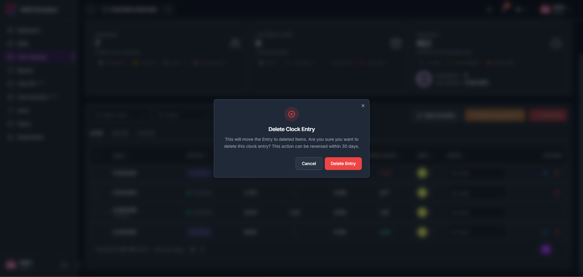 How to delete an entry or a correction