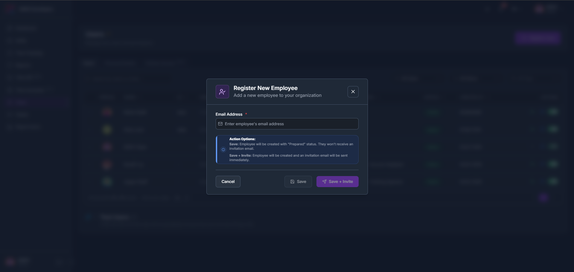 How to register a new user